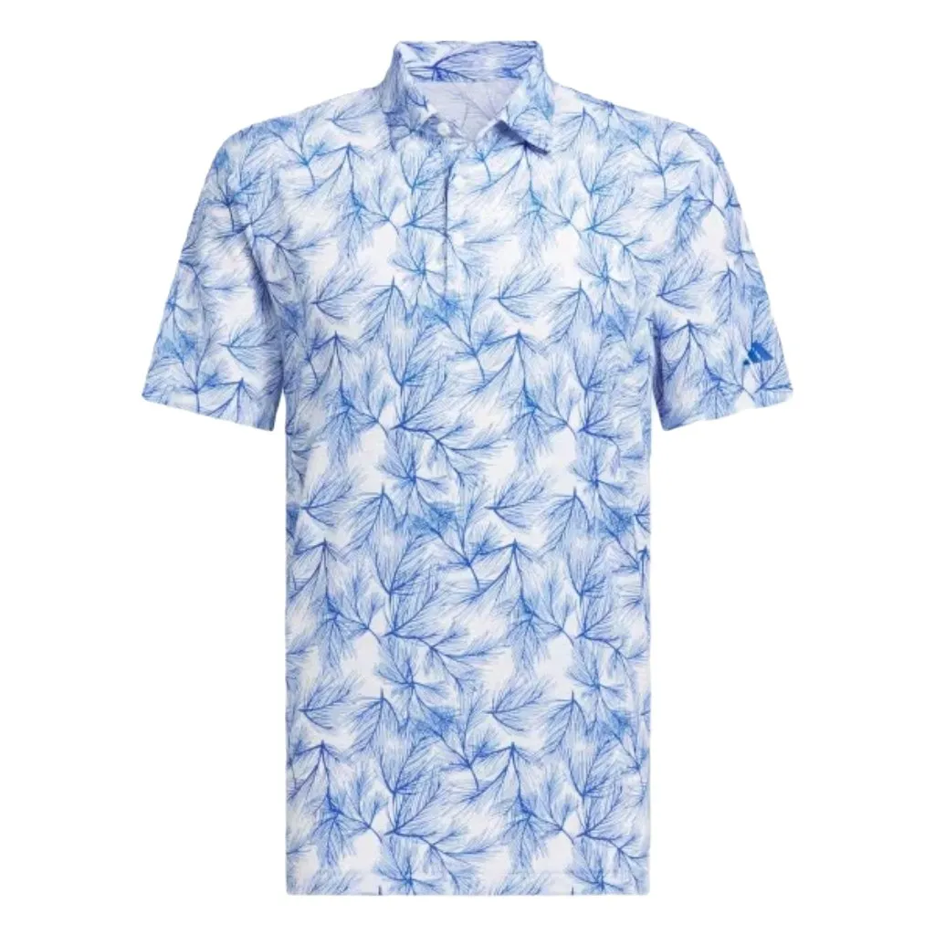 Adidas 2024 Ultimate365 Mesh Pine Print Polo Shirt