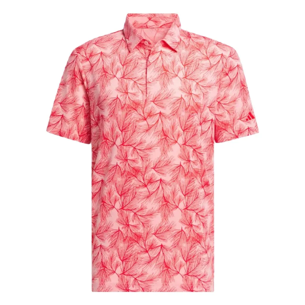 Adidas 2024 Ultimate365 Mesh Pine Print Polo Shirt