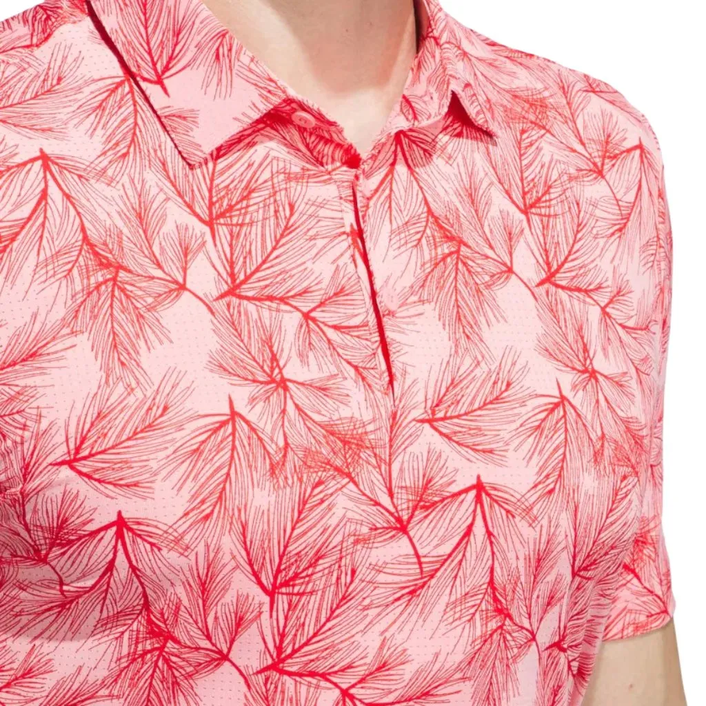 Adidas 2024 Ultimate365 Mesh Pine Print Polo Shirt