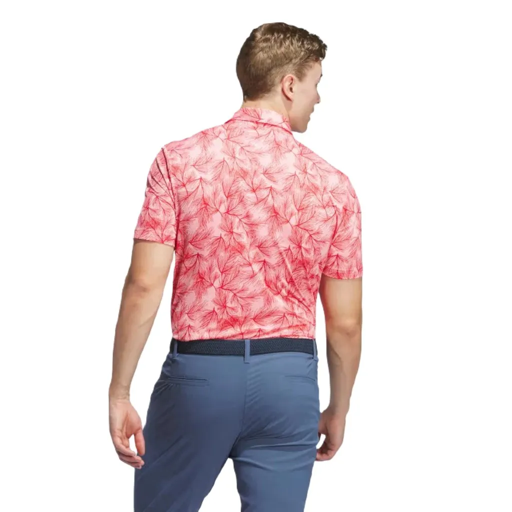 Adidas 2024 Ultimate365 Mesh Pine Print Polo Shirt