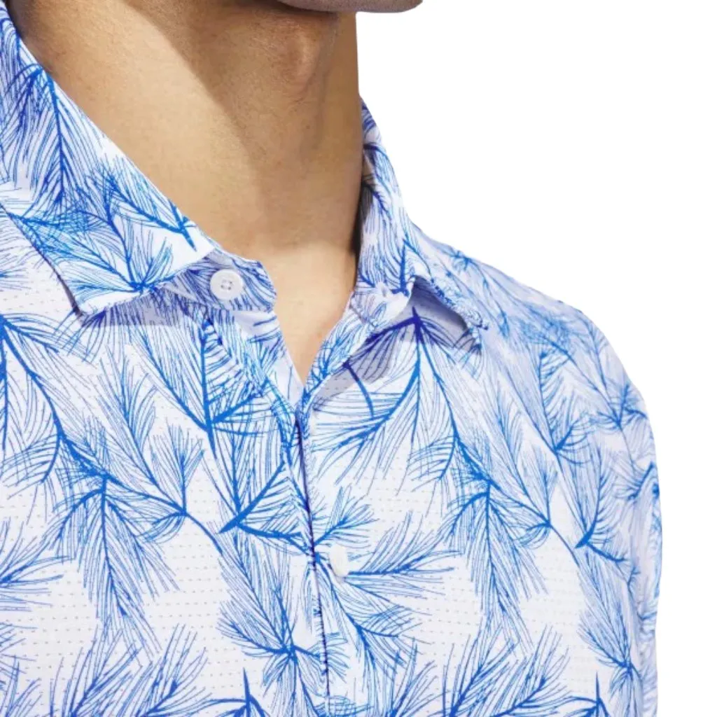 Adidas 2024 Ultimate365 Mesh Pine Print Polo Shirt