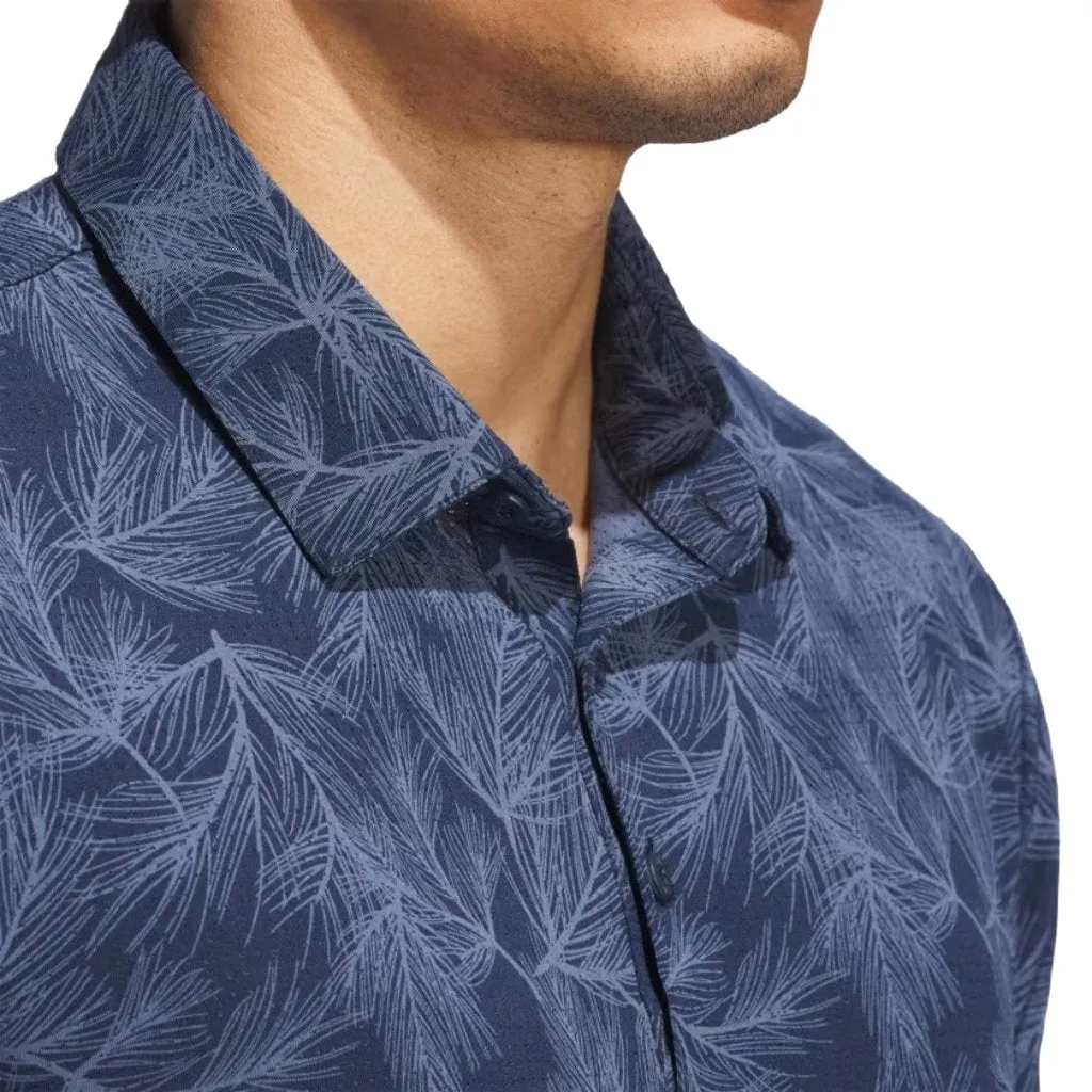 Adidas 2024 Ultimate365 Mesh Pine Print Polo Shirt
