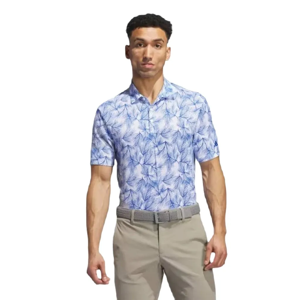 Adidas 2024 Ultimate365 Mesh Pine Print Polo Shirt
