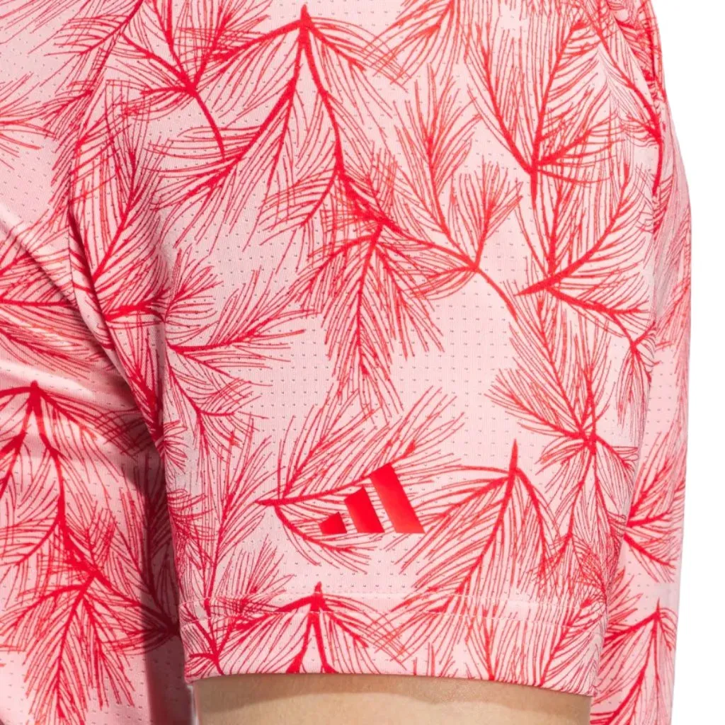 Adidas 2024 Ultimate365 Mesh Pine Print Polo Shirt