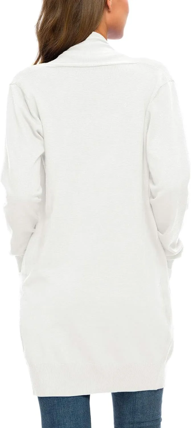 Anymiss Womens Lightweight Cardigan Sweaters Knit Kimono Oversized Soft Jackets with Pockets S-3X