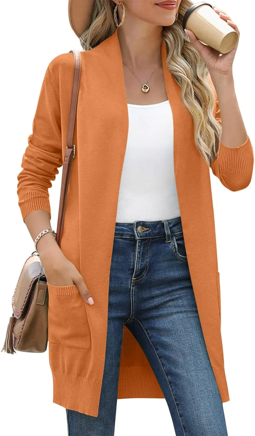 Anymiss Womens Lightweight Cardigan Sweaters Knit Kimono Oversized Soft Jackets with Pockets S-3X