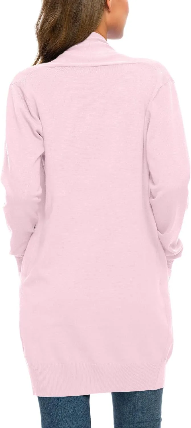 Anymiss Womens Lightweight Cardigan Sweaters Knit Kimono Oversized Soft Jackets with Pockets S-3X