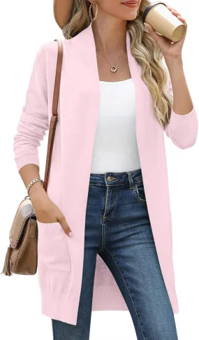 Anymiss Womens Lightweight Cardigan Sweaters Knit Kimono Oversized Soft Jackets with Pockets S-3X