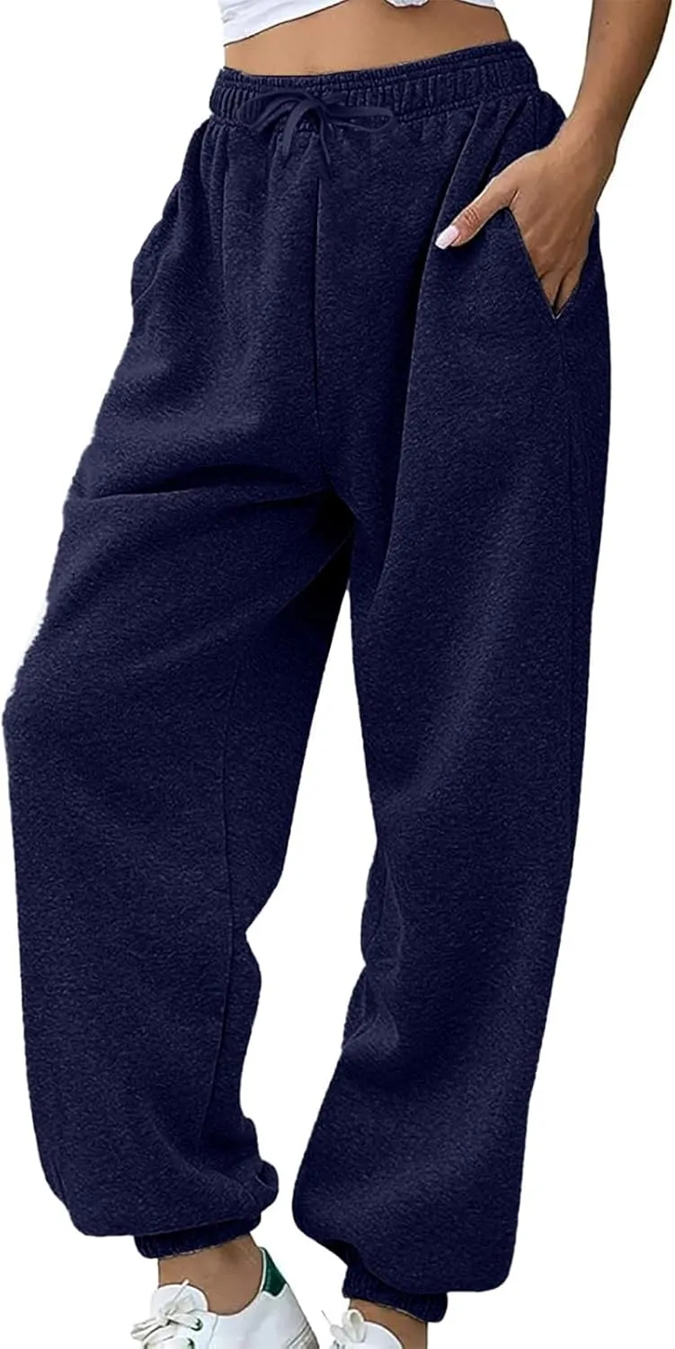 Baggy Sweatpants for Women 2024 Plus Size Workout Athletic Joggers Trousers Casual High Waist Soft Comfy Sweat Pants