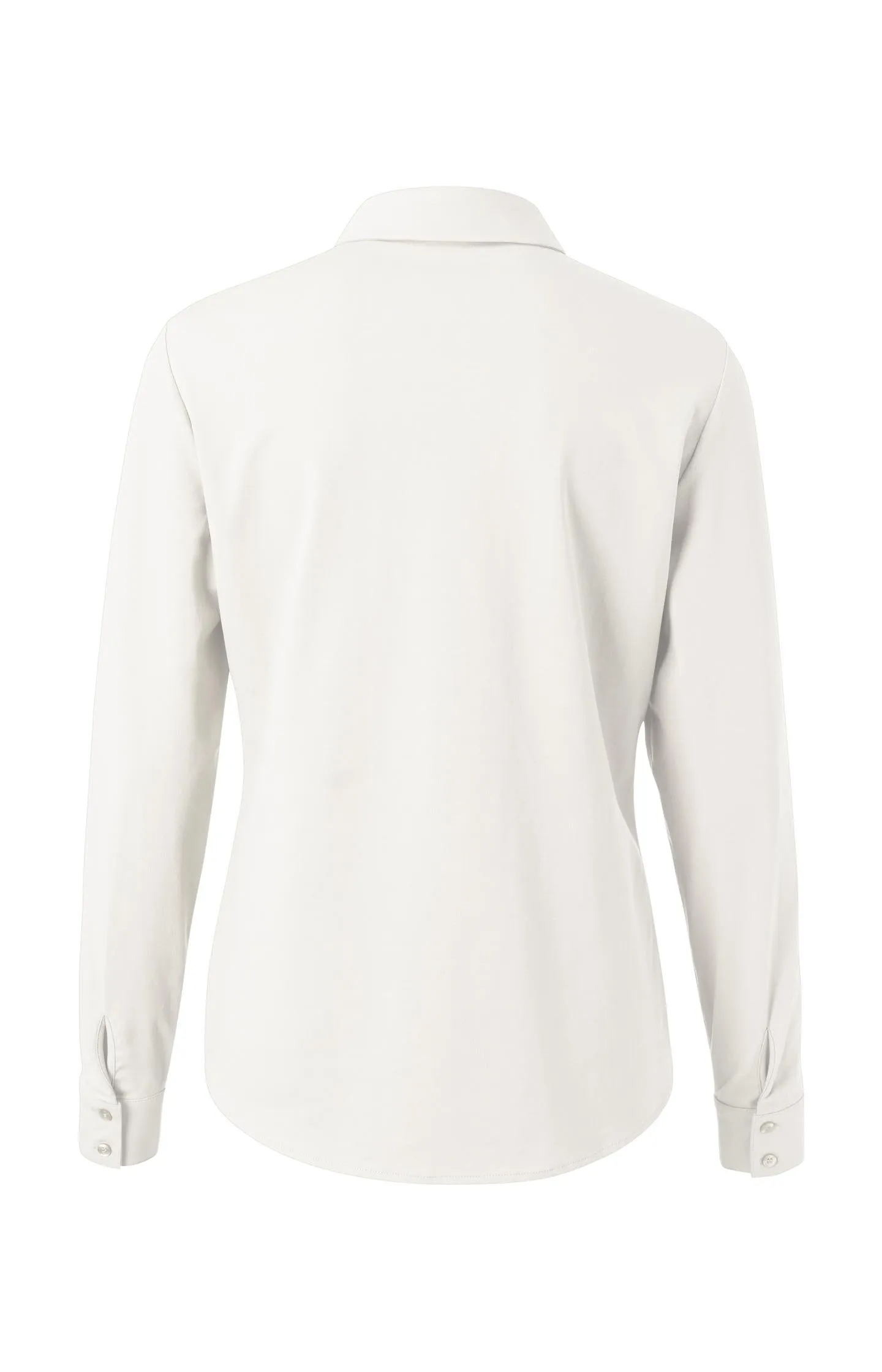 Basic fitted blouse with blind button closure