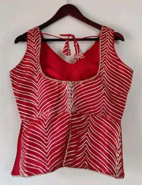 Beautiful Designer Georgette Gottapatti Work Koti Blouse
