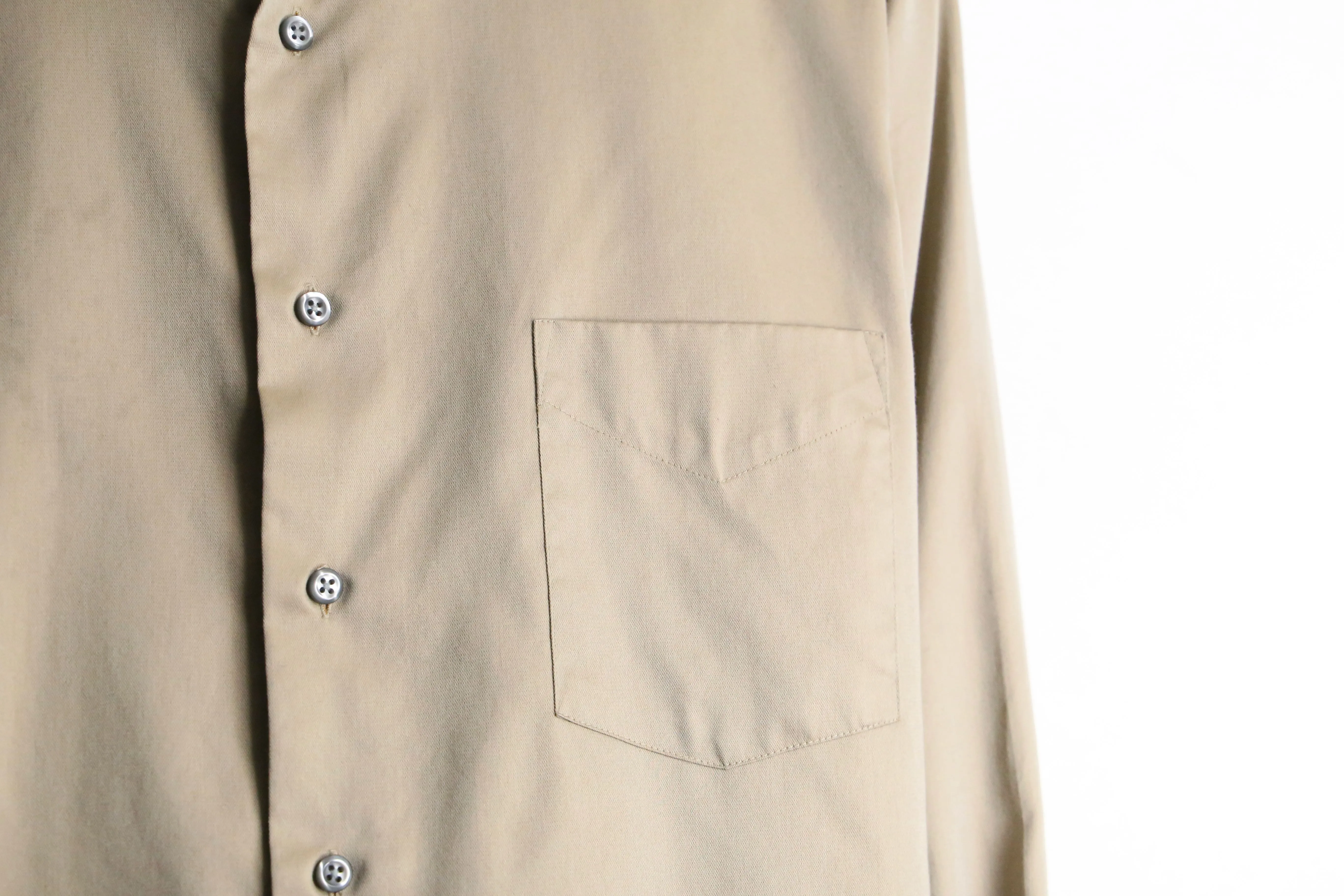 beige loose size relaxed shirt