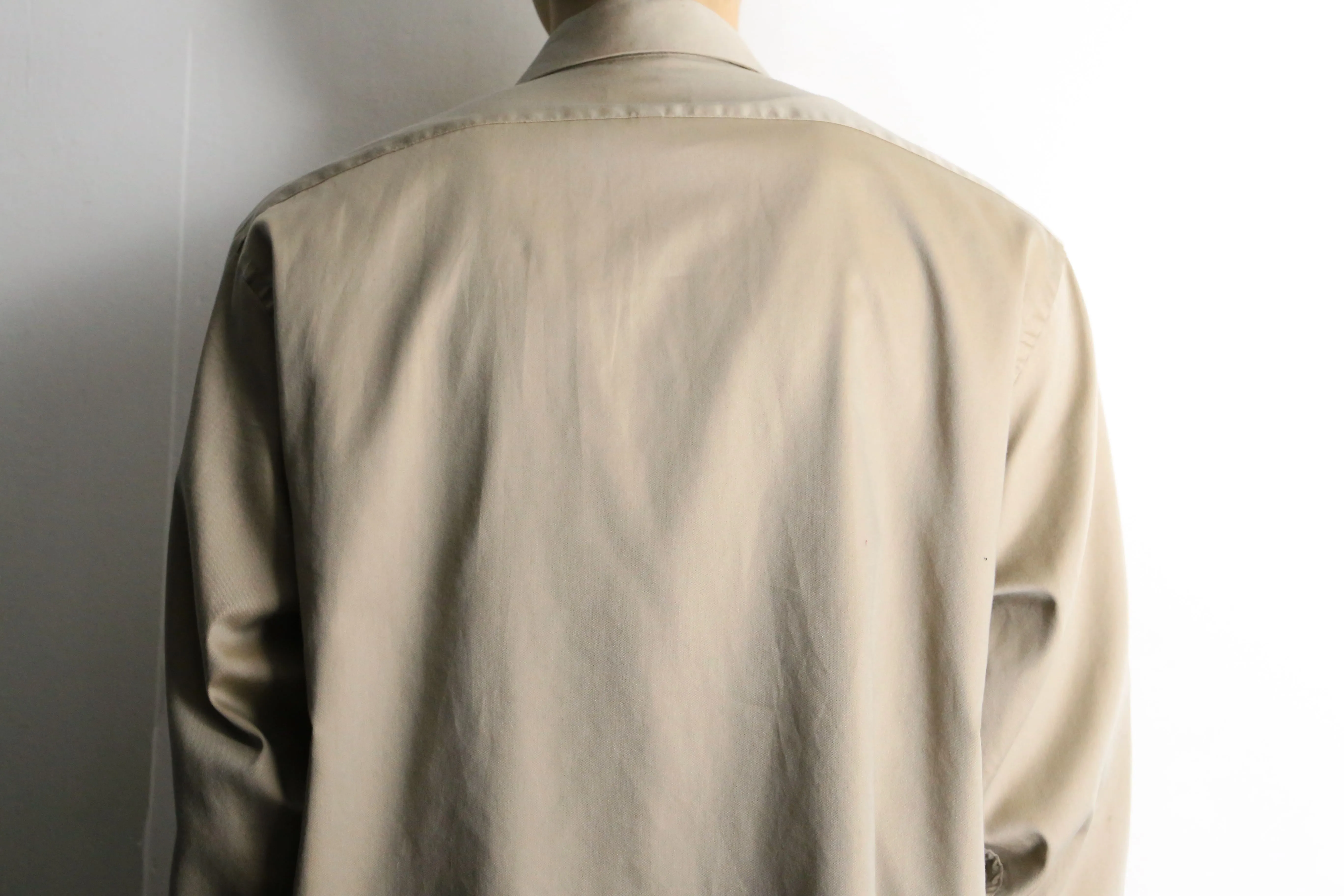 beige loose size relaxed shirt