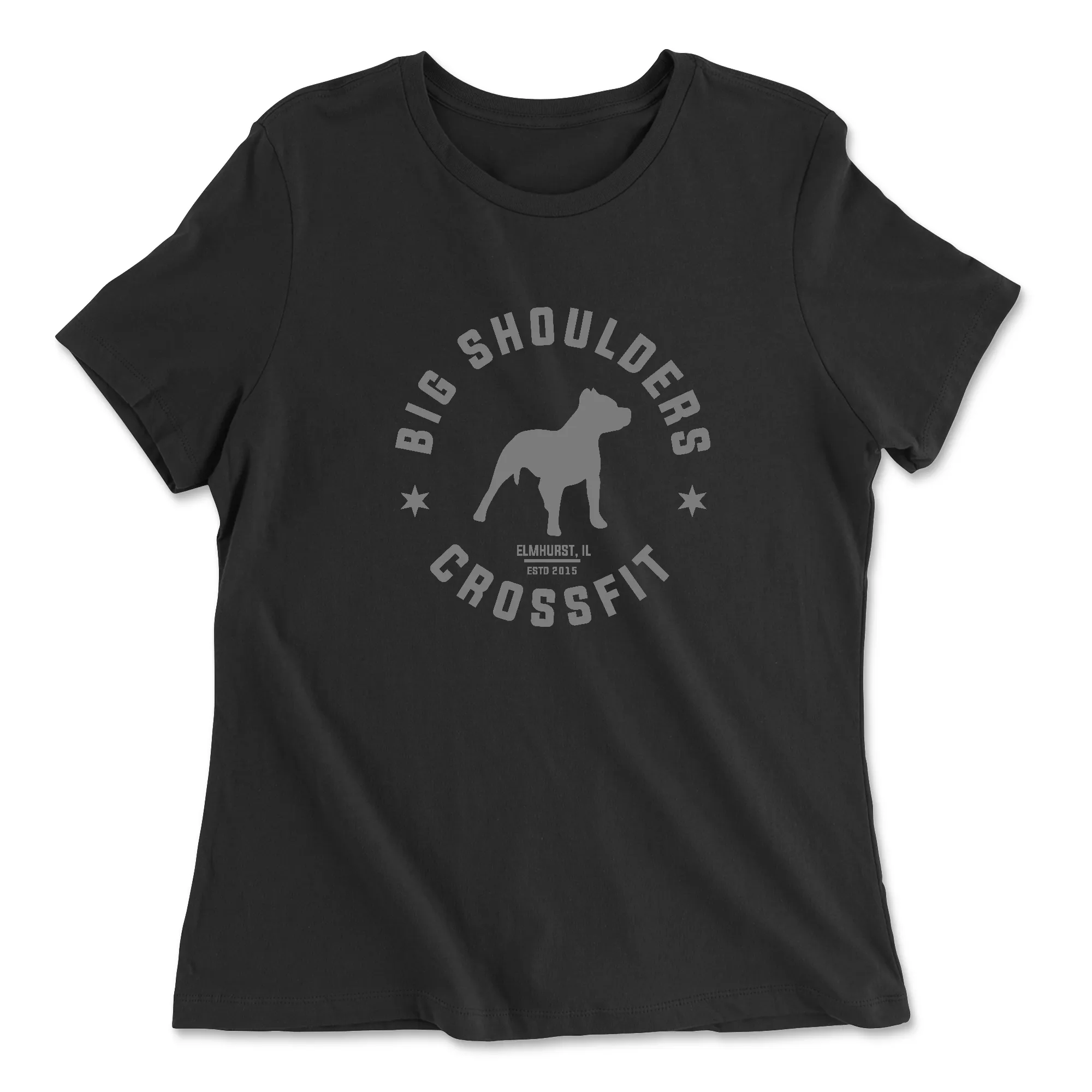 Big Shoulders CrossFit ESTD Womens - Relaxed Jersey T-Shirt