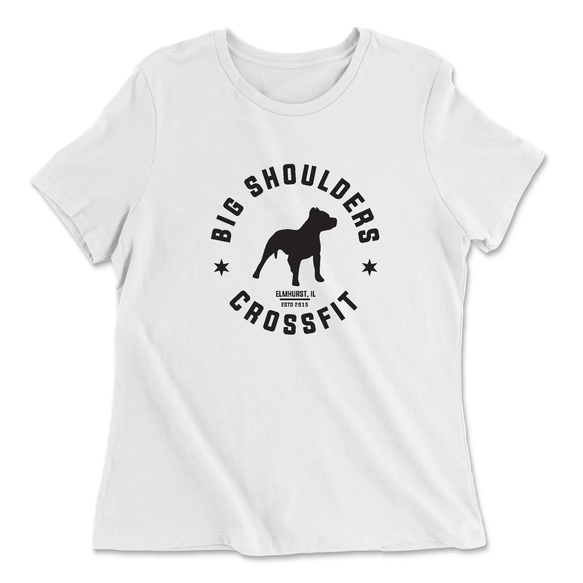 Big Shoulders CrossFit ESTD Womens - Relaxed Jersey T-Shirt