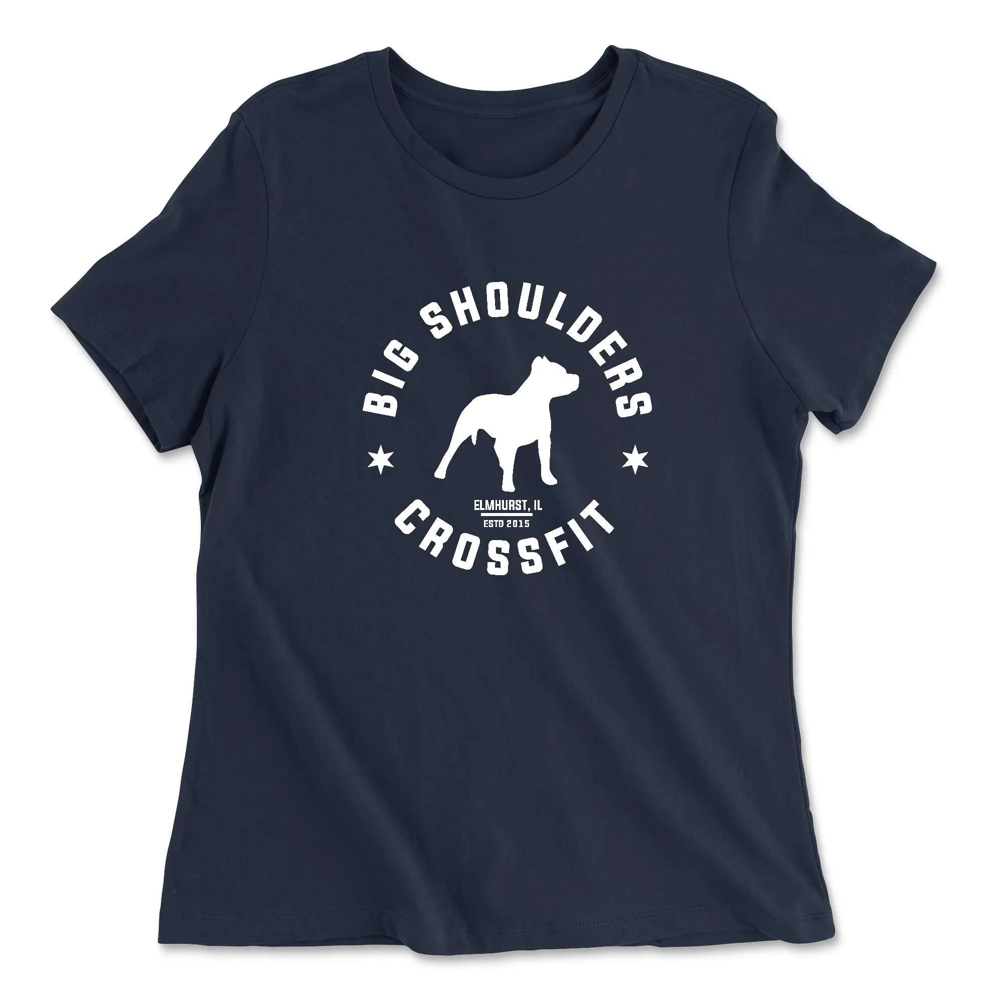 Big Shoulders CrossFit ESTD Womens - Relaxed Jersey T-Shirt
