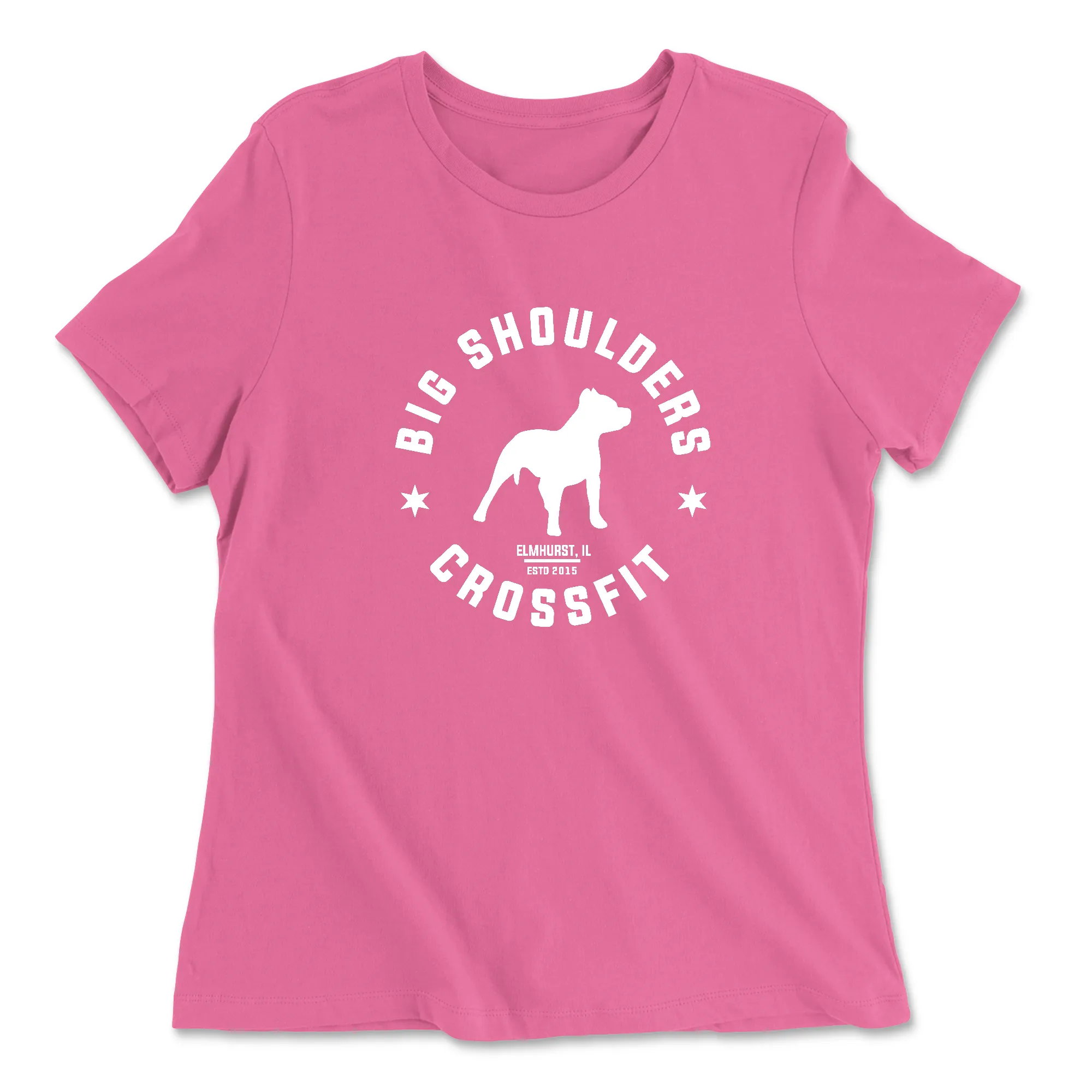 Big Shoulders CrossFit ESTD Womens - Relaxed Jersey T-Shirt