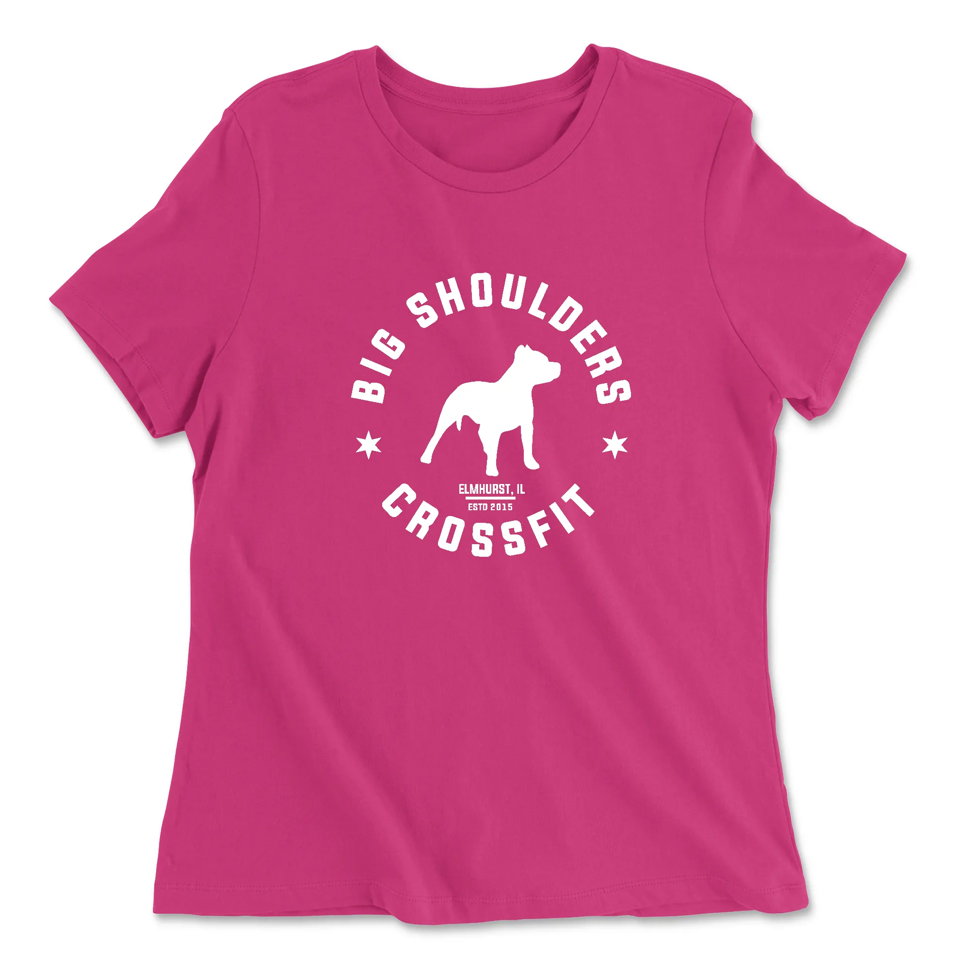 Big Shoulders CrossFit ESTD Womens - Relaxed Jersey T-Shirt