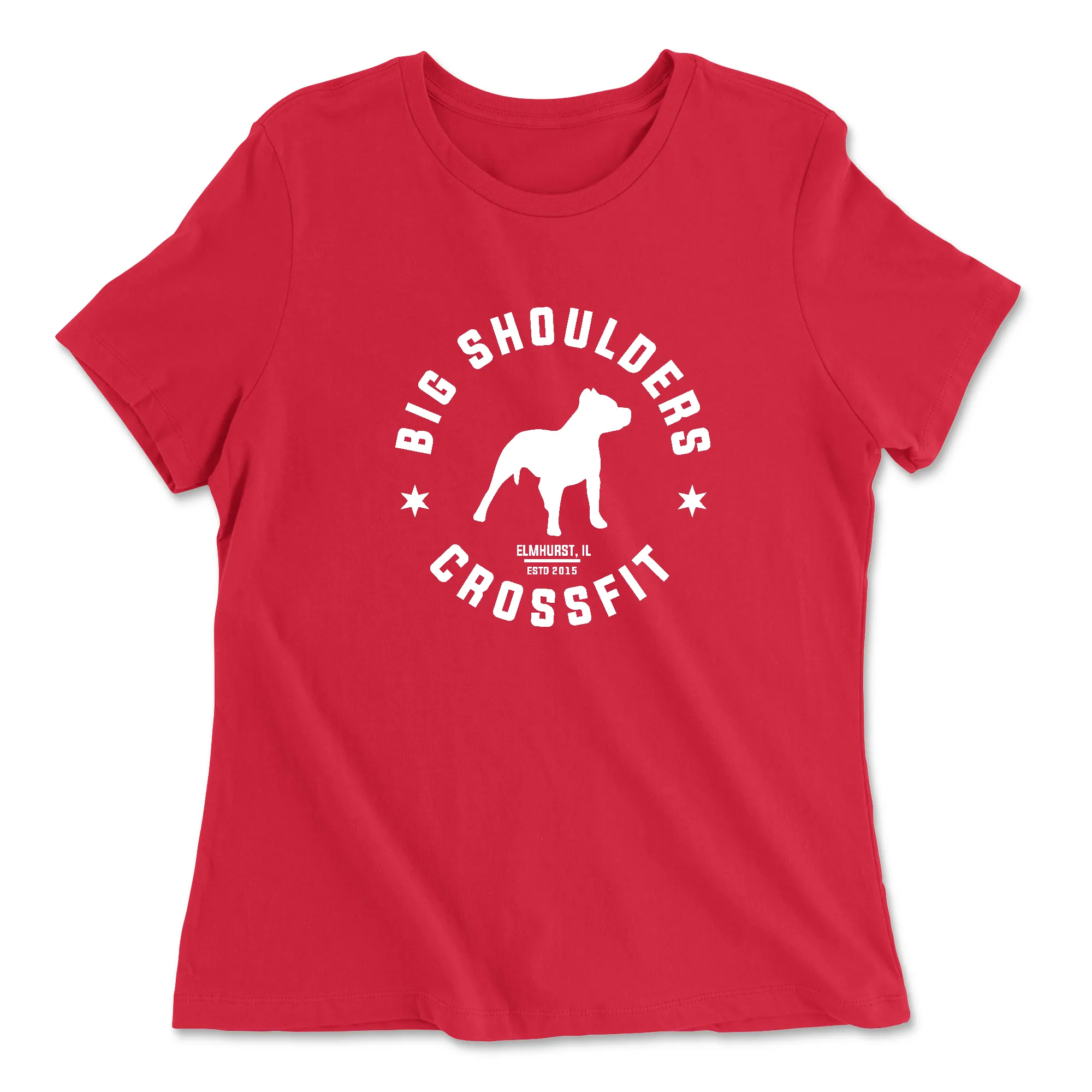 Big Shoulders CrossFit ESTD Womens - Relaxed Jersey T-Shirt