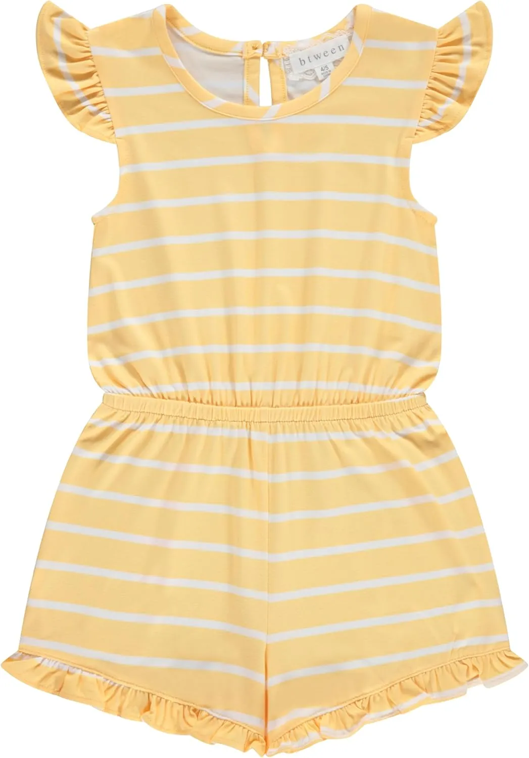 BTween Girls Mix and Match Set 4-Pack Soft Cotton Blend, Shirt. Biker Short, Dress and Romper