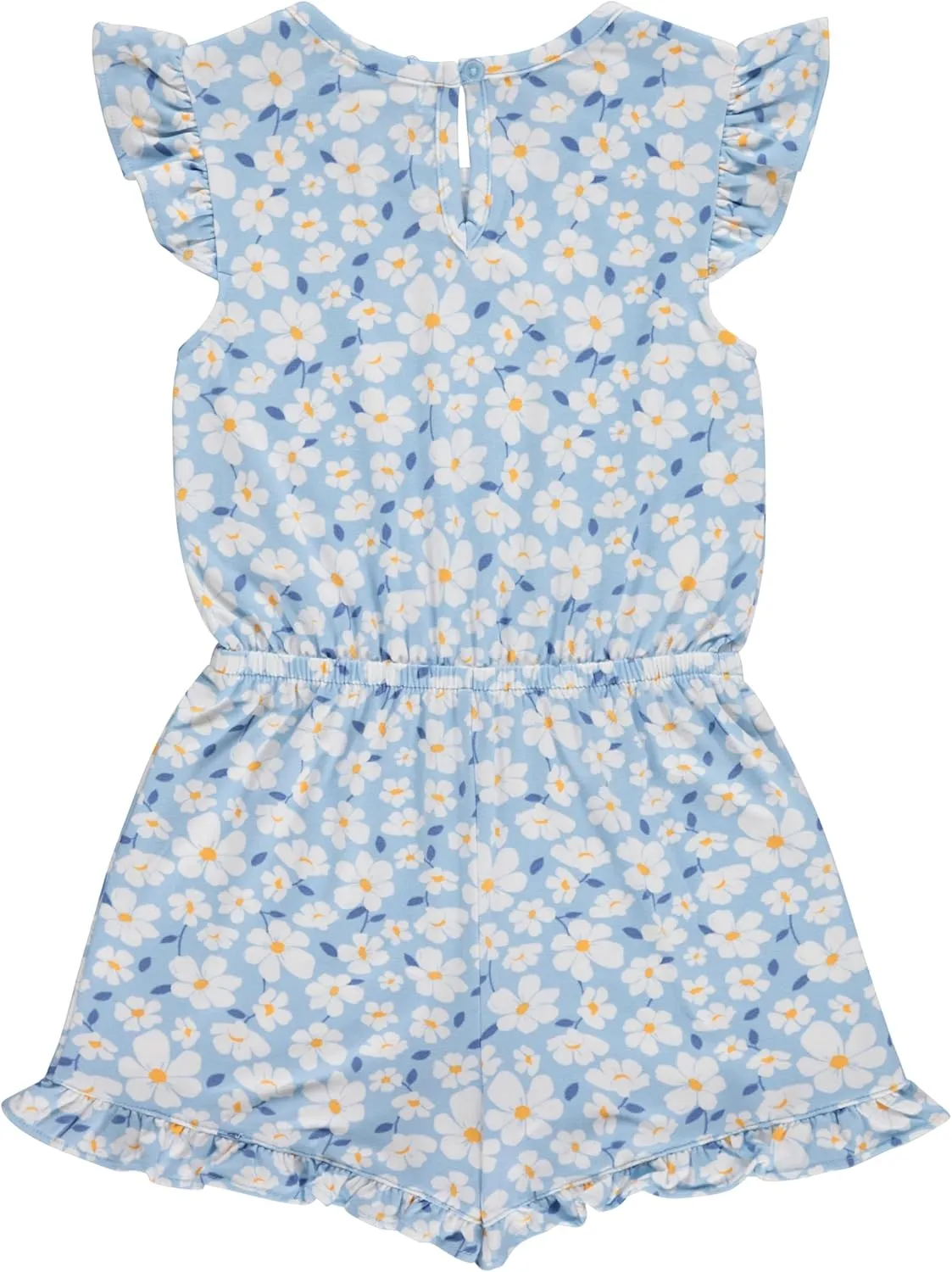 BTween Girls Mix and Match Set 4-Pack Soft Cotton Blend, Shirt. Biker Short, Dress and Romper