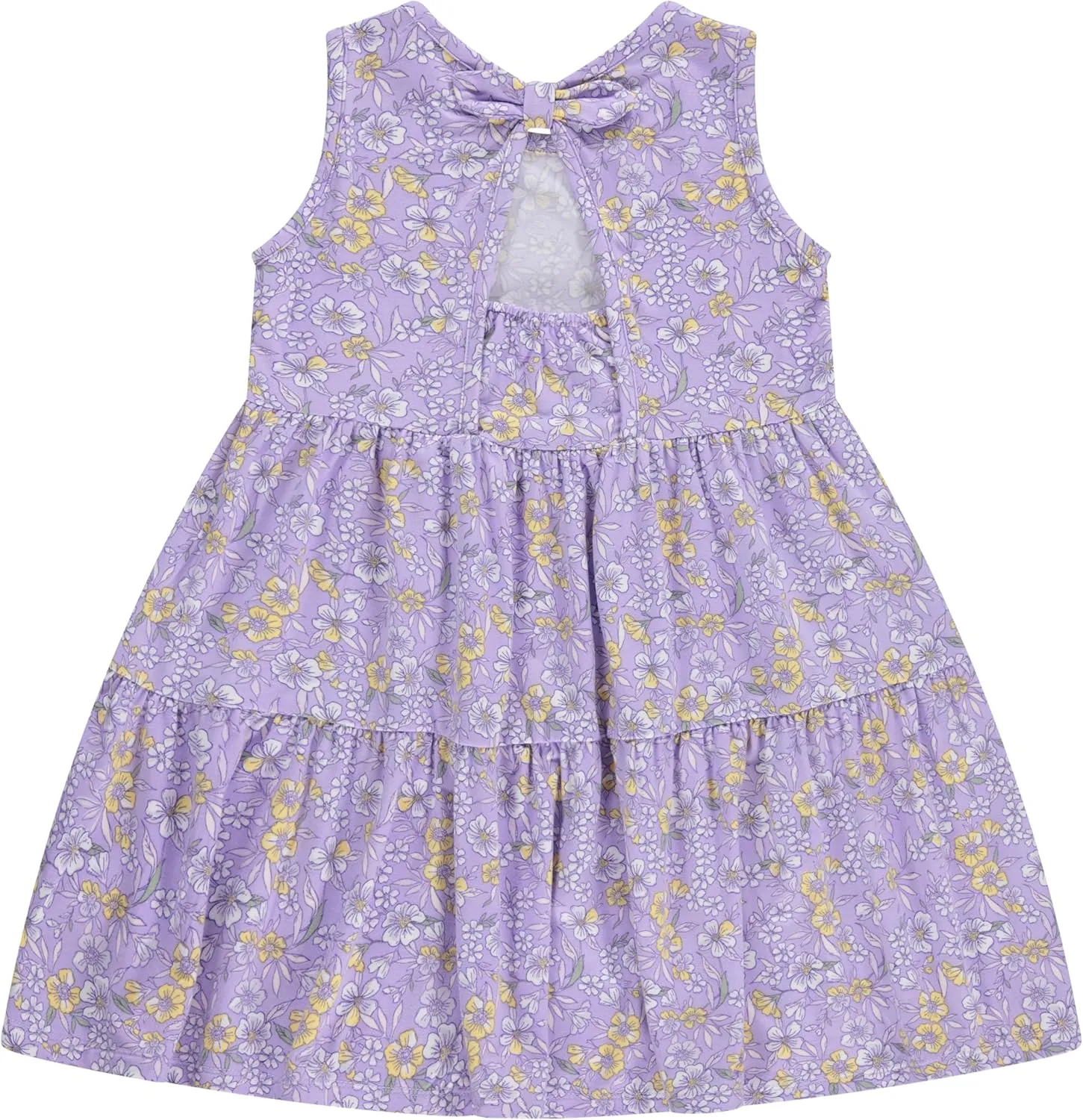 BTween Girls Mix and Match Set 4-Pack Soft Cotton Blend, Shirt. Biker Short, Dress and Romper