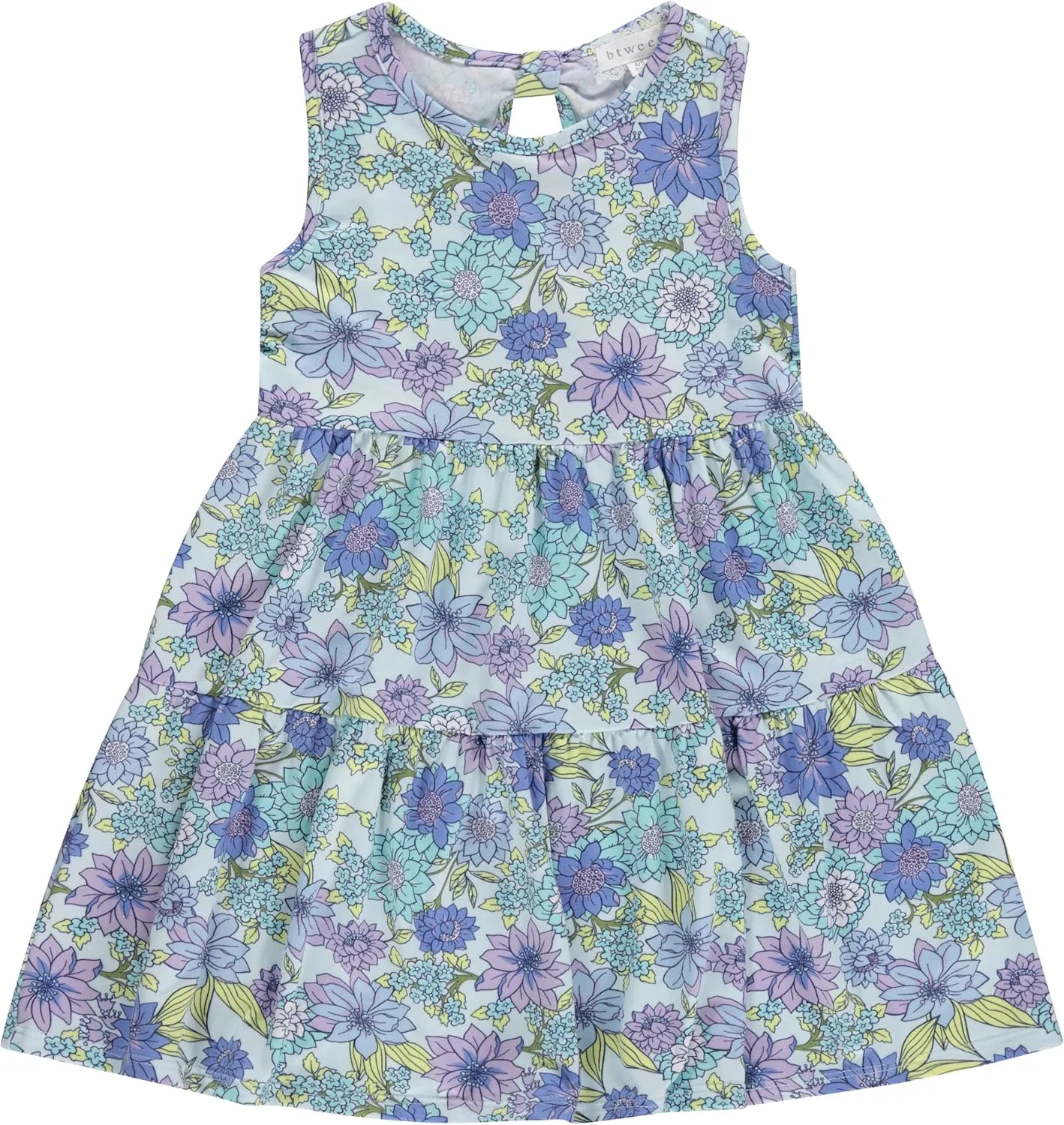 BTween Girls Mix and Match Set 4-Pack Soft Cotton Blend, Shirt. Biker Short, Dress and Romper