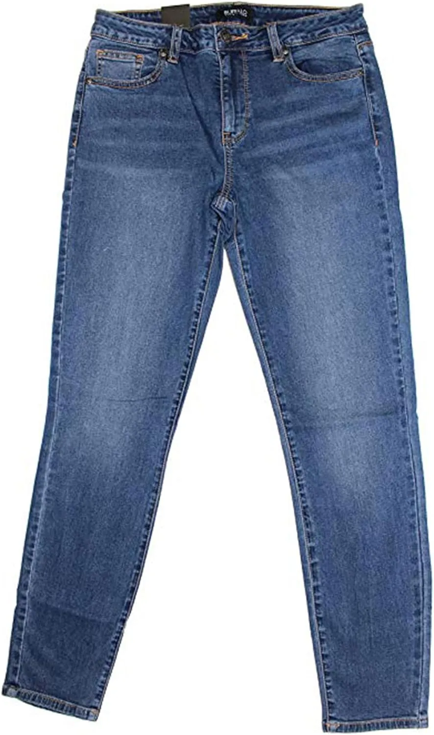 Buffalo David Bitton Women's Mid-Rise Super Soft Capri Jeans (6/28, Blue Denim)