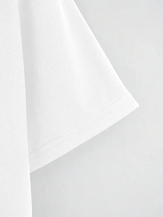 Chic Comfort White Crop T-Shirt