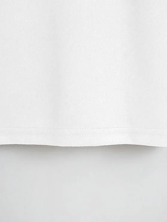 Chic Comfort White Crop T-Shirt