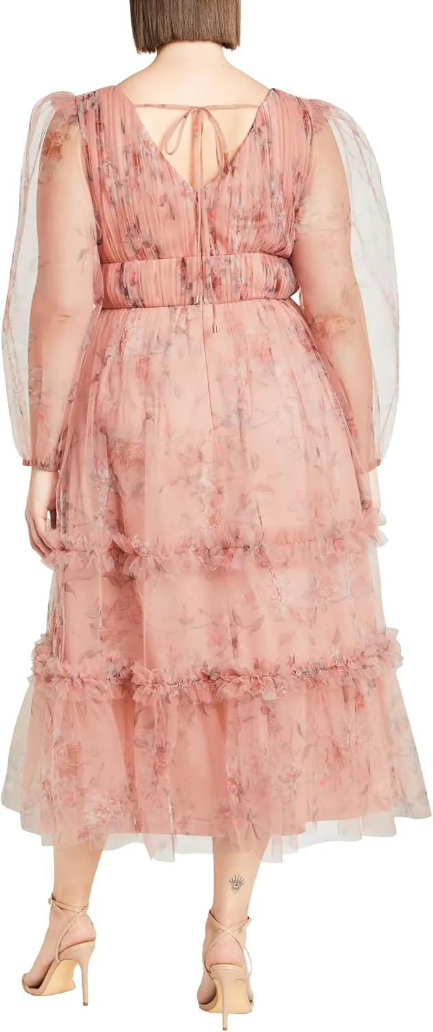 City Chic Women's Plus Size Maxi Kitty PRT