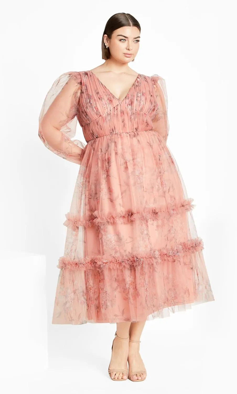 City Chic Women's Plus Size Maxi Kitty PRT