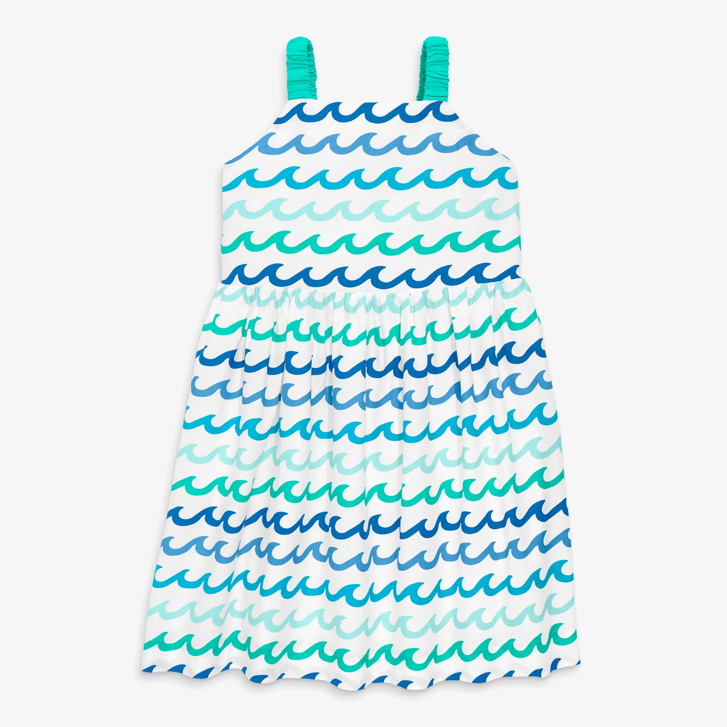 Clearance kids woven tank sundress in sea