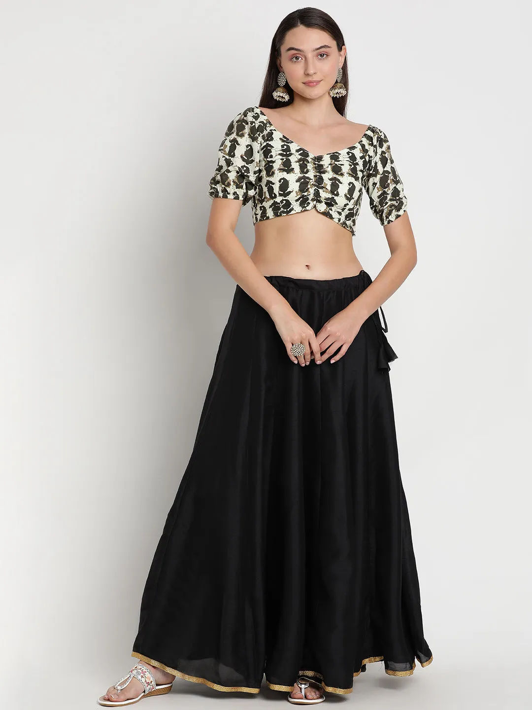Cotton Printed Puff sleeves Blouse