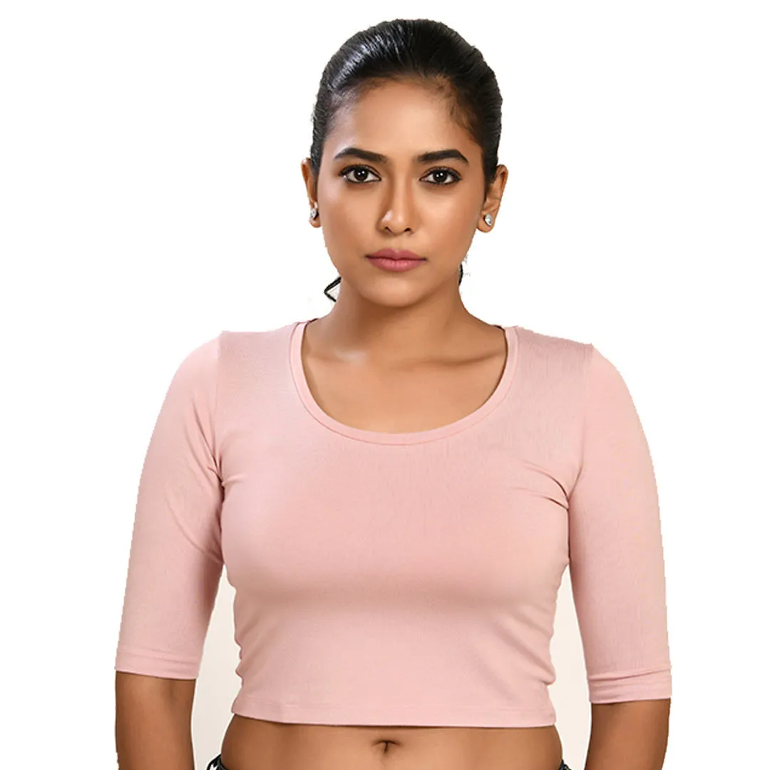 Cotton Rayon Blouses - Elbow Sleeves