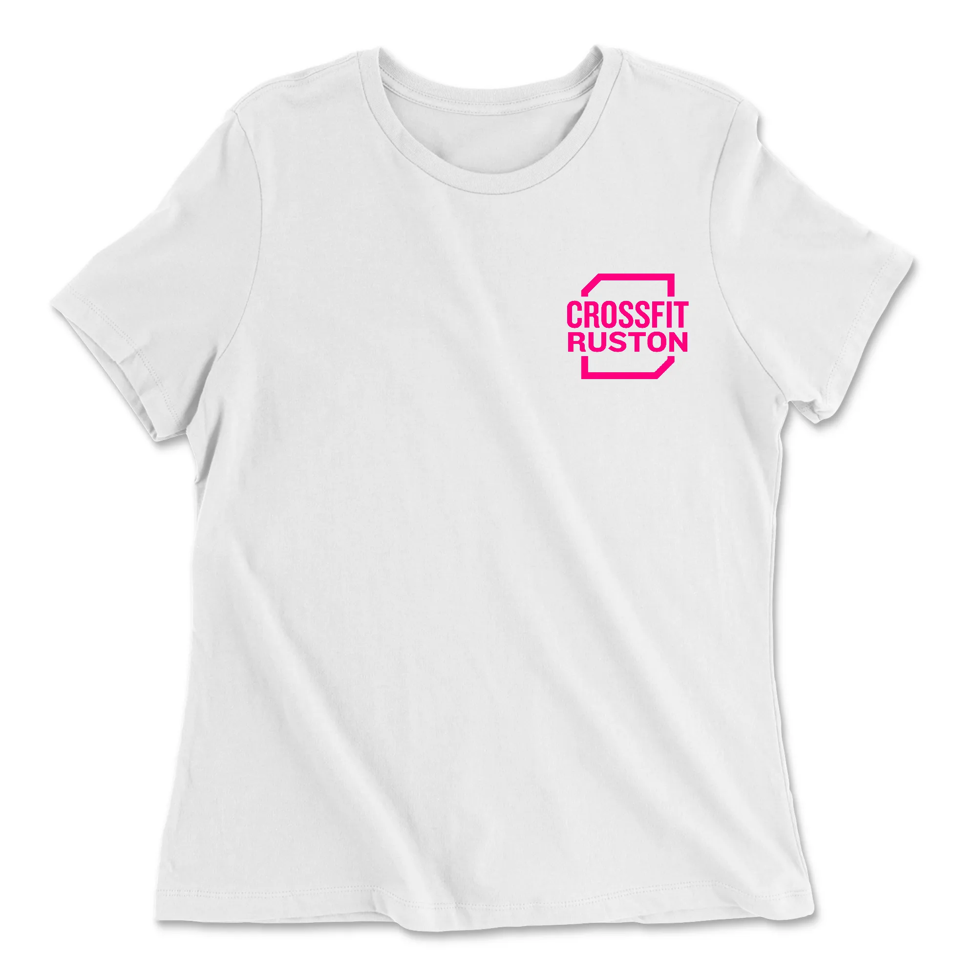 CrossFit Ruston Standard (Pink) Womens - Relaxed Jersey T-Shirt