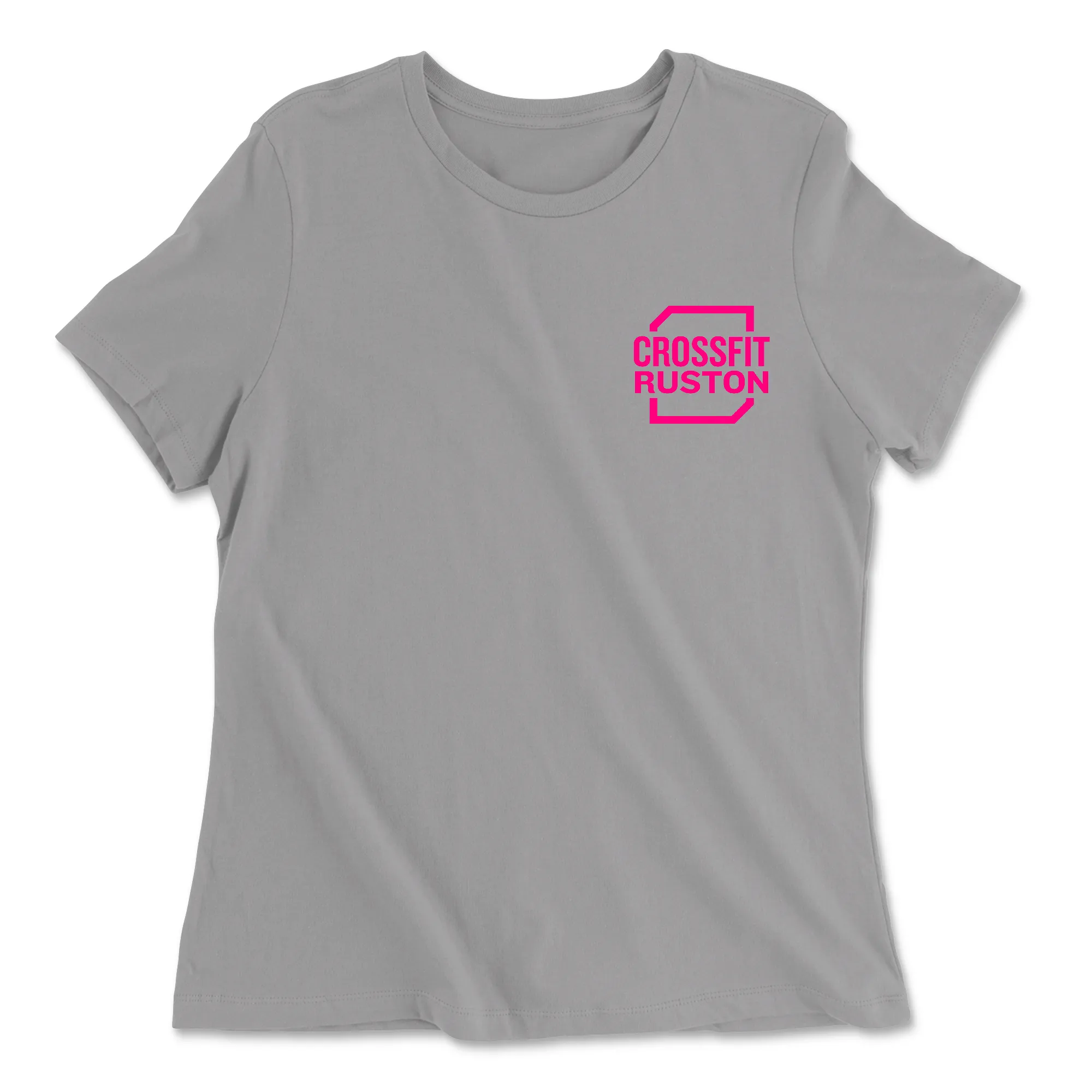 CrossFit Ruston Standard (Pink) Womens - Relaxed Jersey T-Shirt