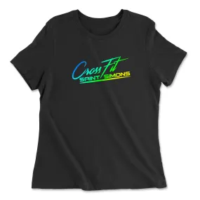 CrossFit Saint Simons Multi Color Womens - Relaxed Jersey T-Shirt