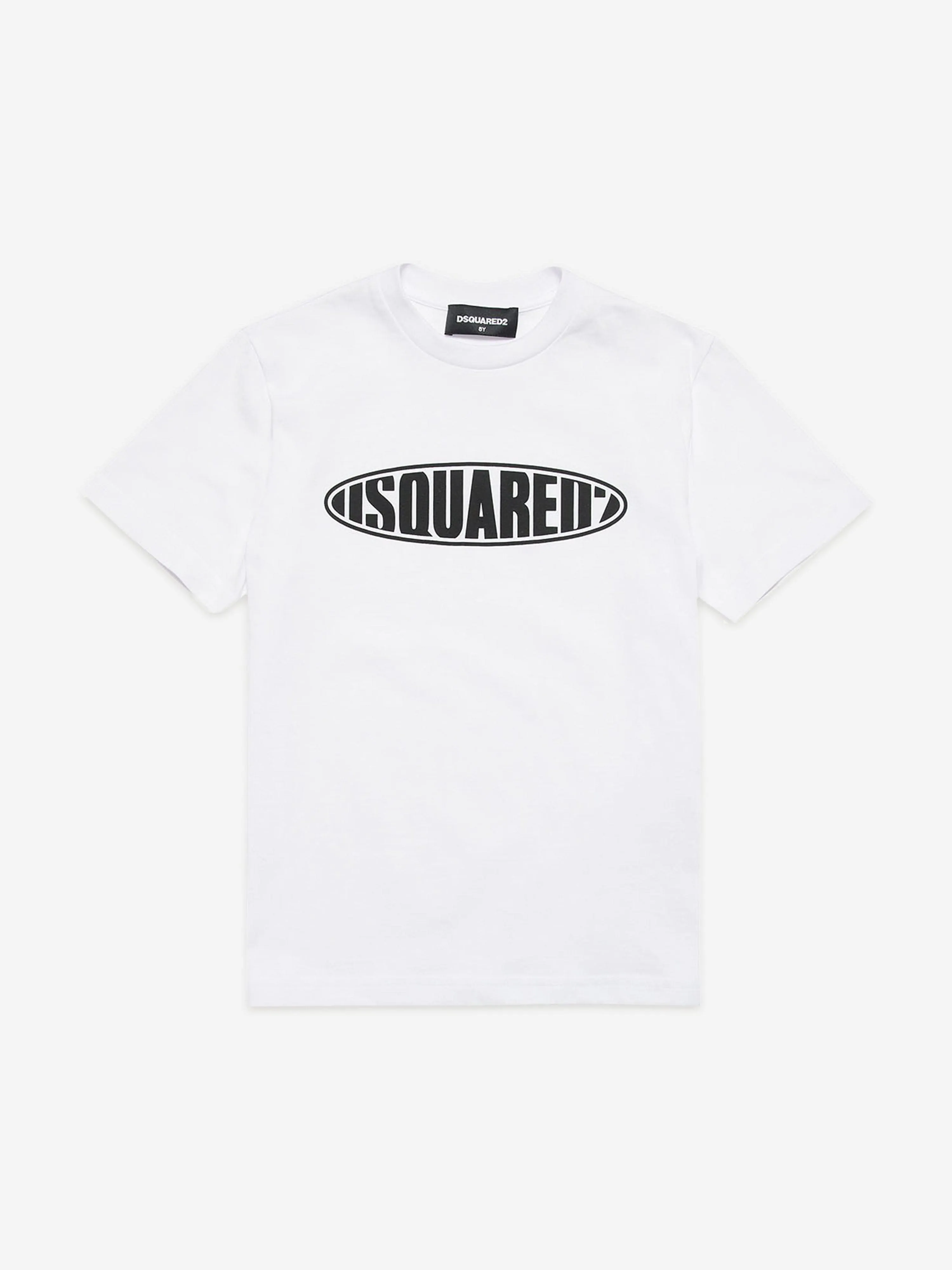 Dsquared2 Kids Rounded Logo T-Shirt in White