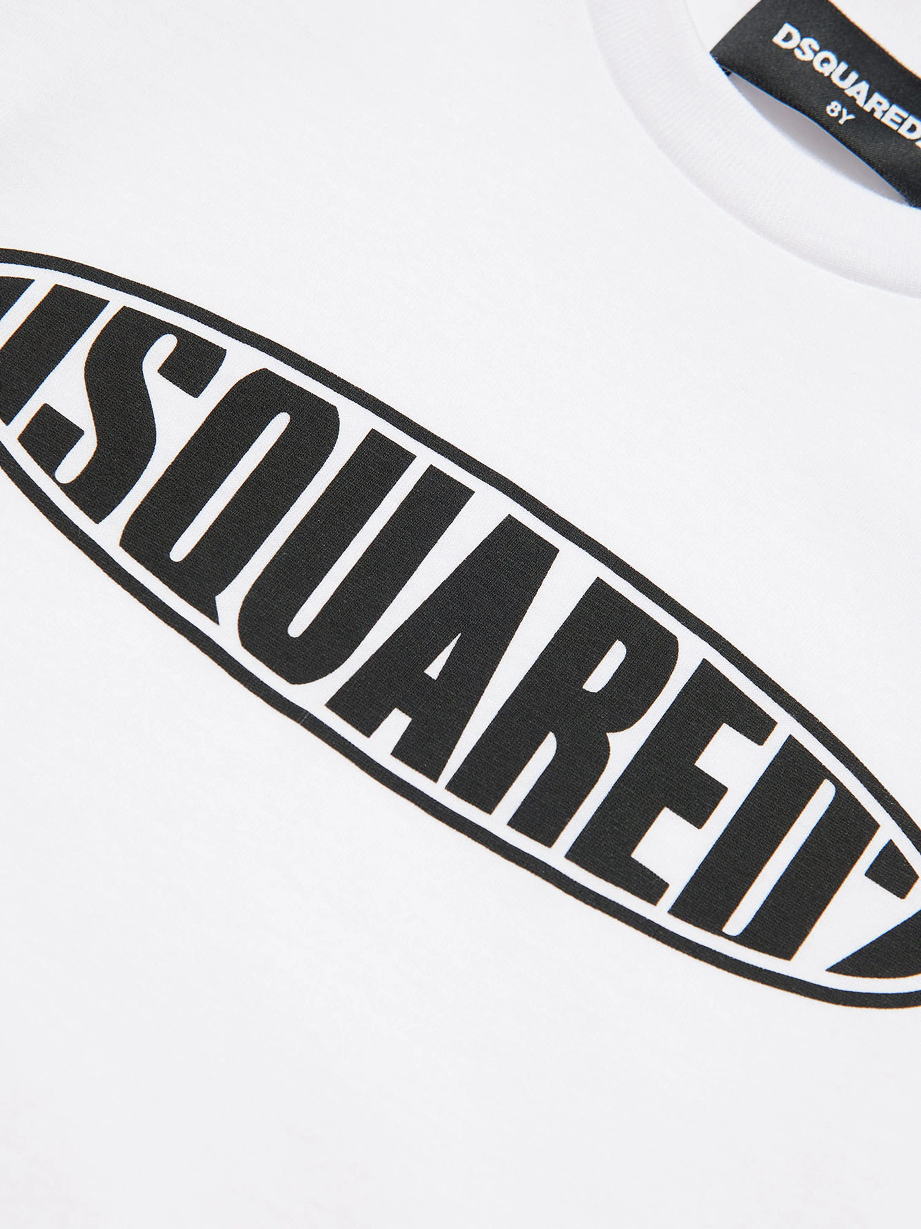Dsquared2 Kids Rounded Logo T-Shirt in White
