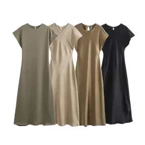 Elegant A-Line Midi Sundress