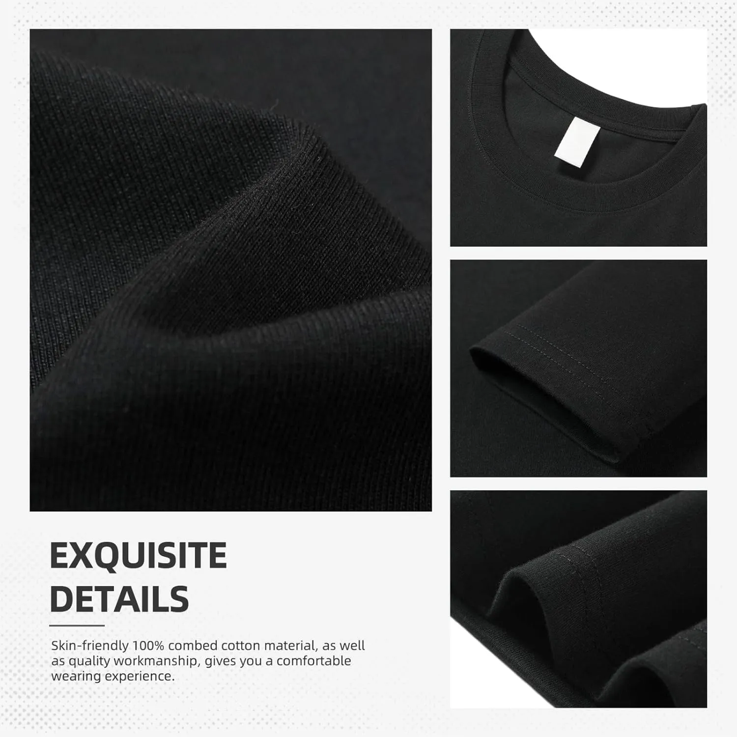 Fashion Adult Cotton T-Shirt Women Men Crew Neck Shirt