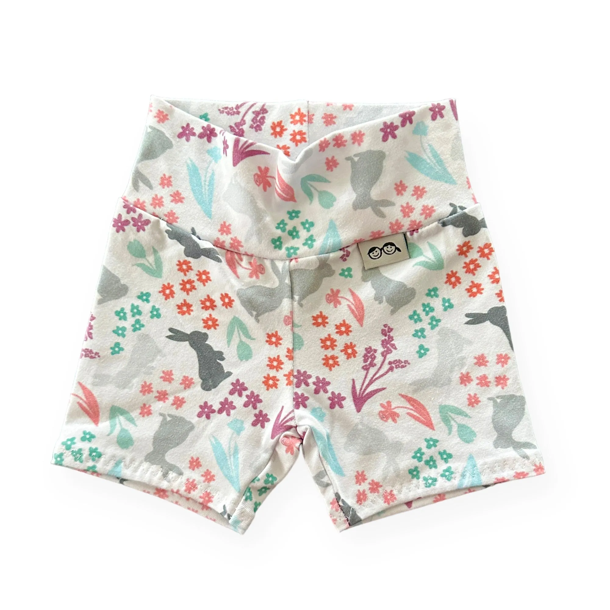 Floral Bunny Biker Shorts Lounge Set