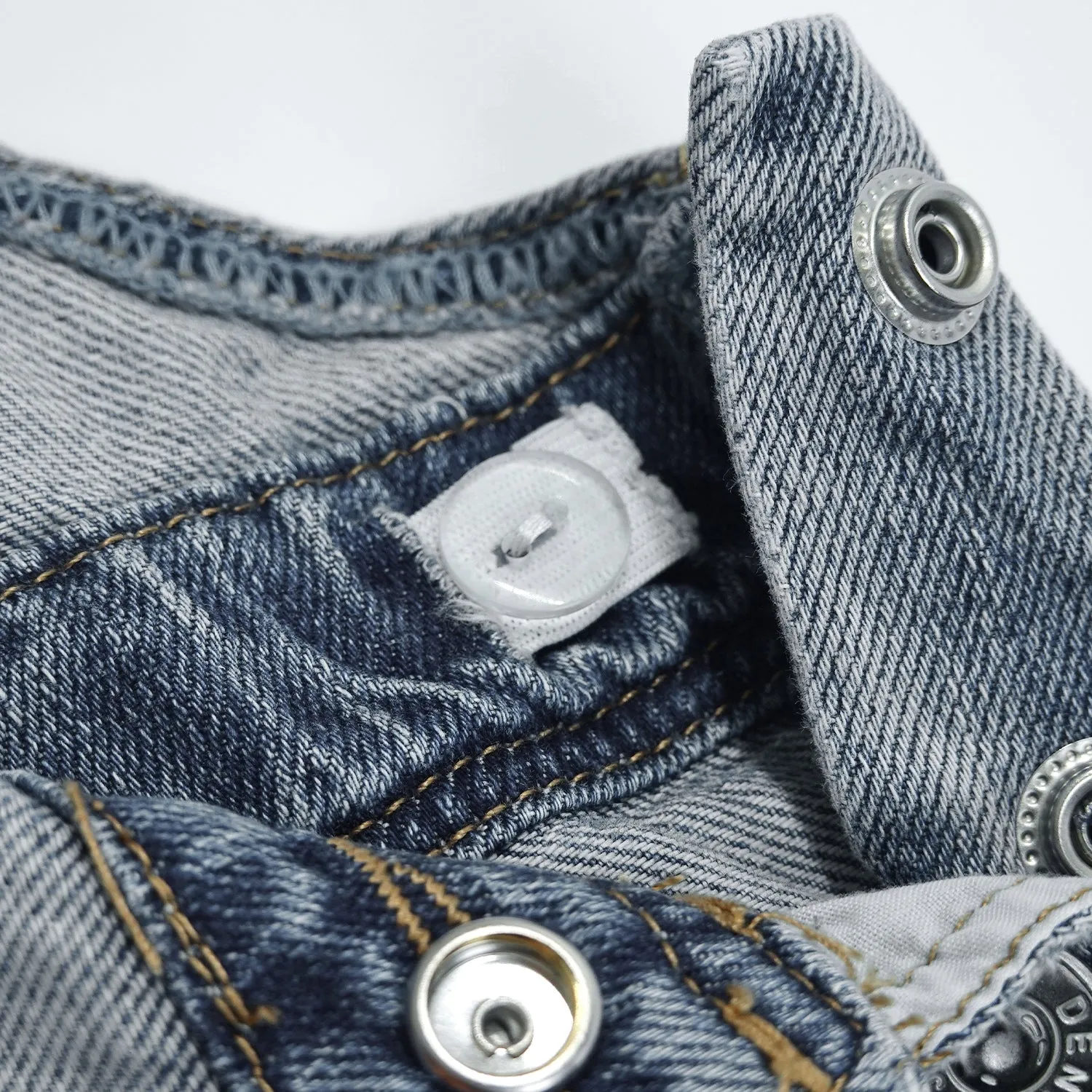 Girls Denim Overalls,Little Big Kids Wide Leg Elastic Inside Jean Dungarees Flared Pants