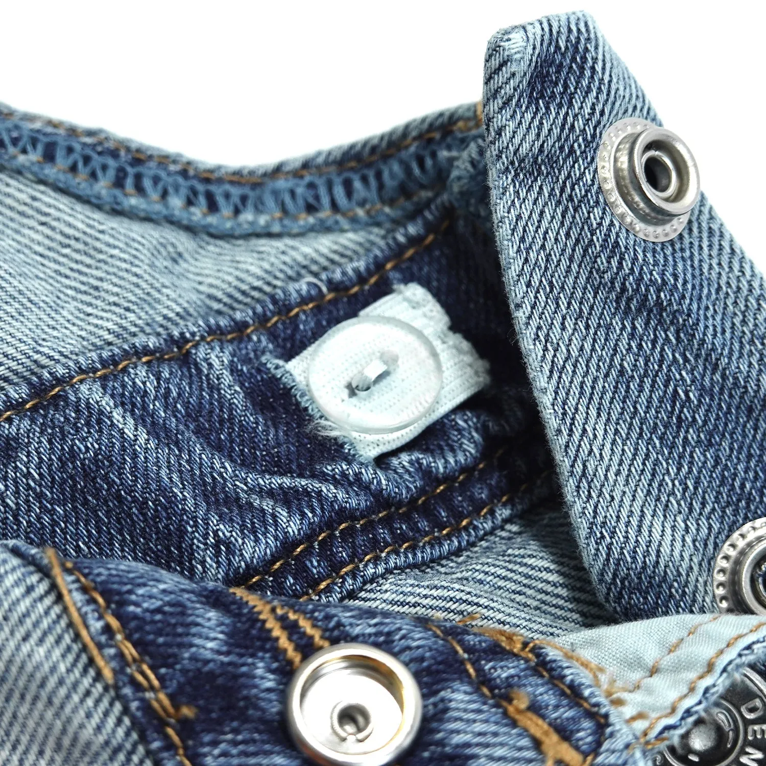 Girls Denim Overalls,Little Big Kids Wide Leg Elastic Inside Jean Dungarees Flared Pants