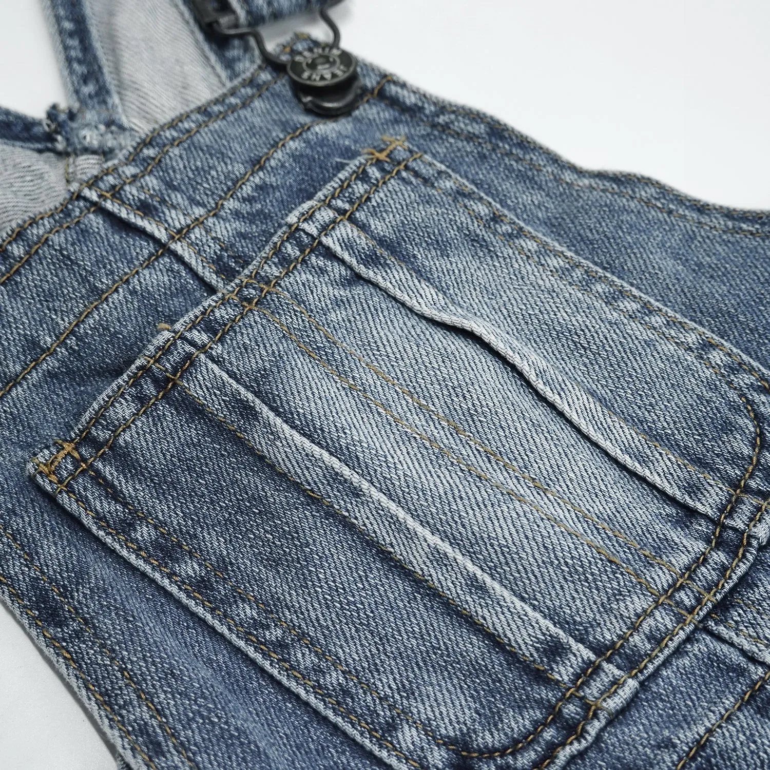Girls Denim Overalls,Little Big Kids Wide Leg Elastic Inside Jean Dungarees Flared Pants