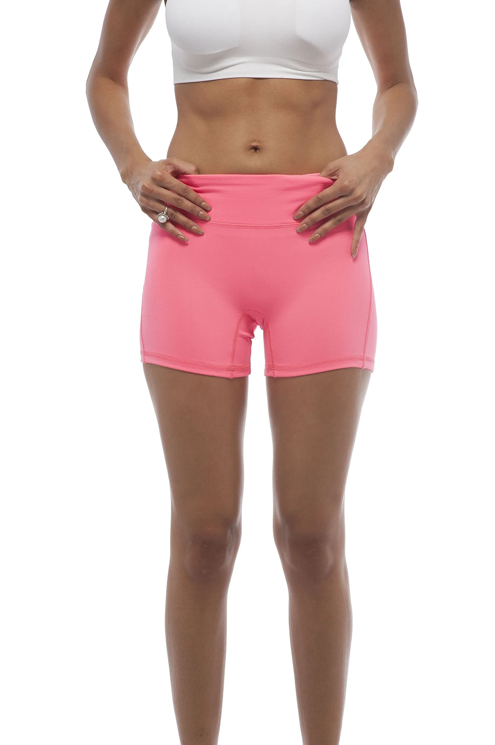 Hollywood Star Fashion Solid Plain Active Wear Bicycle Shorts