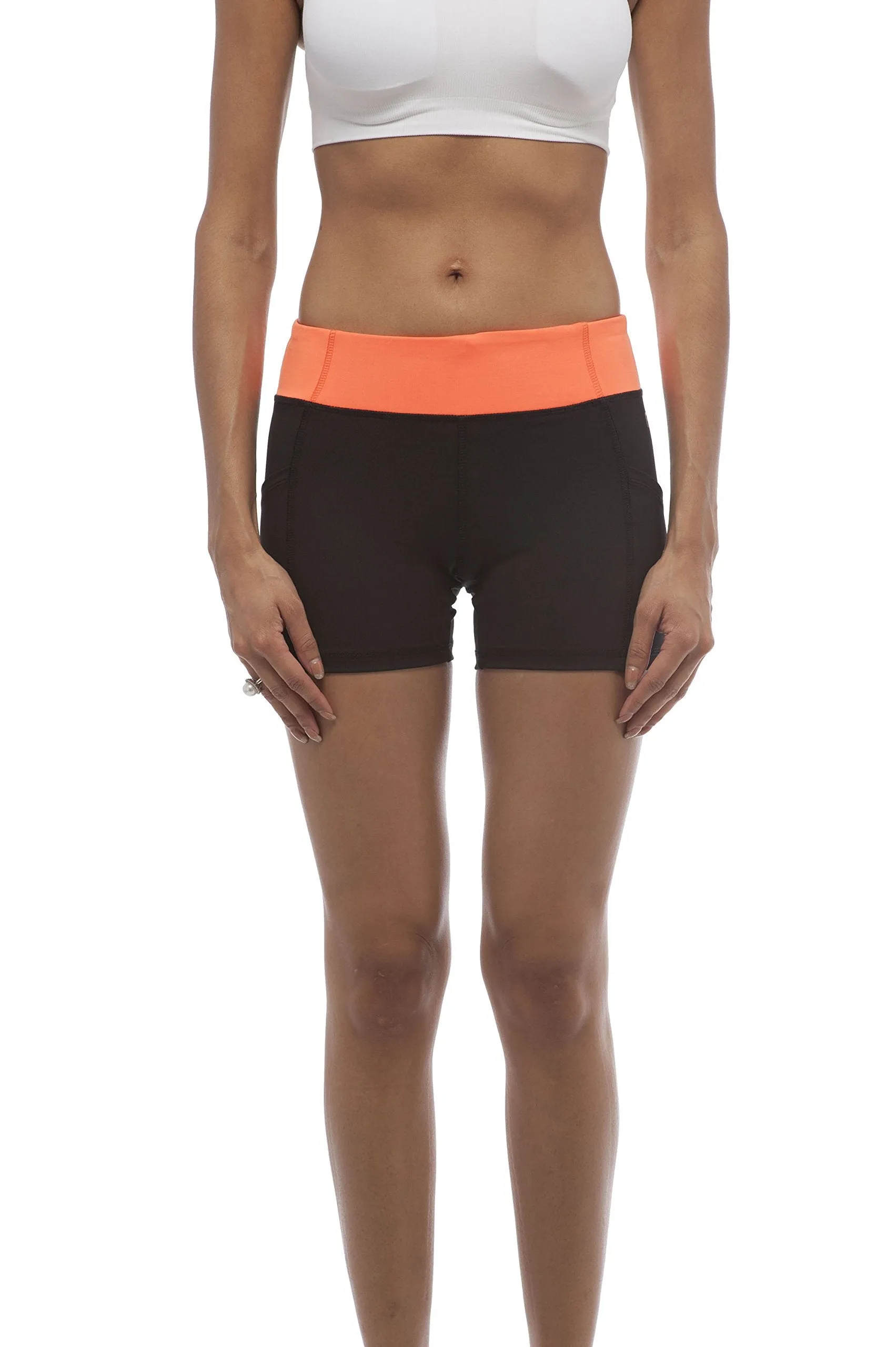 Hollywood Star Fashion Solid Plain Active Wear Bicycle Shorts