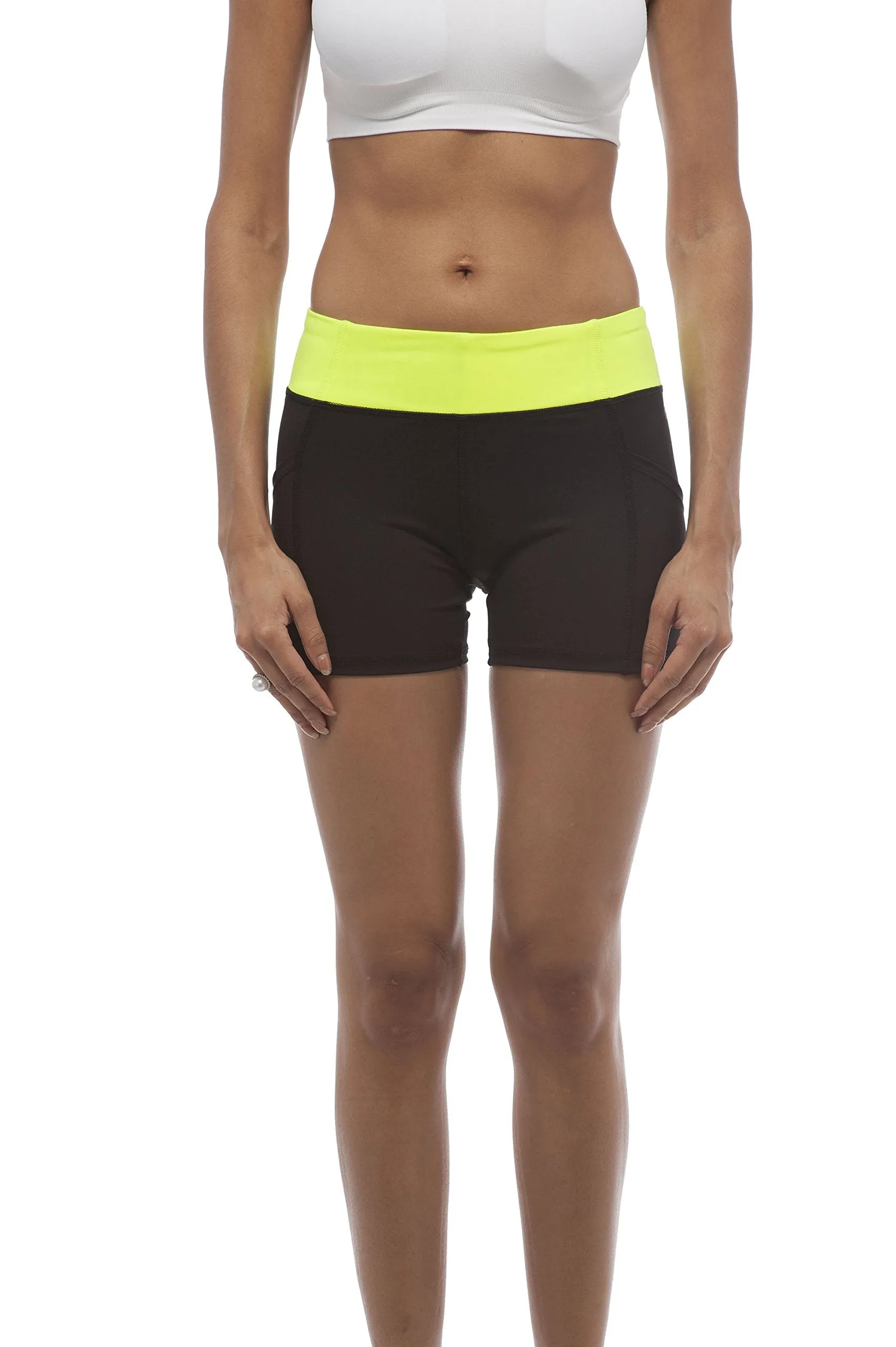 Hollywood Star Fashion Solid Plain Active Wear Bicycle Shorts