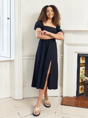Jaya - Square Neck Sundress - Black